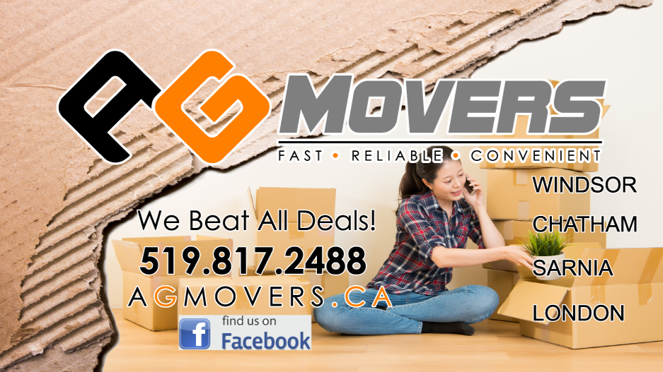 AG MOVERS | 1901 Curry Ave, Windsor, ON N9B 0B3, Canada | Phone: (519) 817-2488