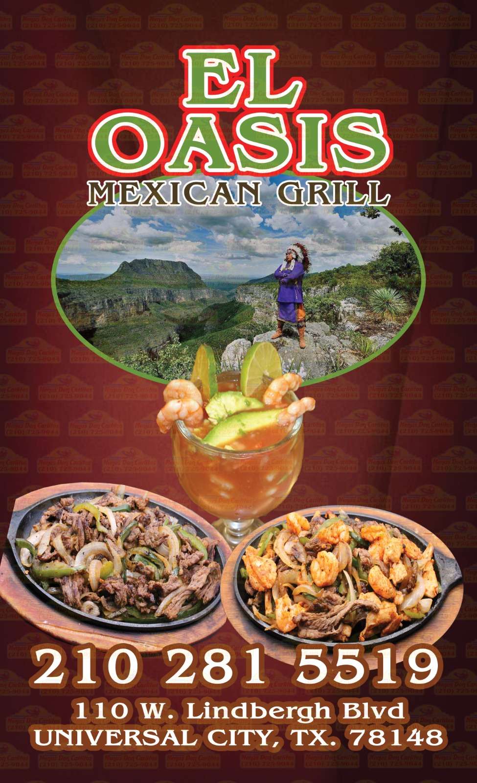 El Oasis Mexican Grill | 110 W Lindbergh Blvd, Universal City, TX 78148, USA | Phone: (210) 281-5519