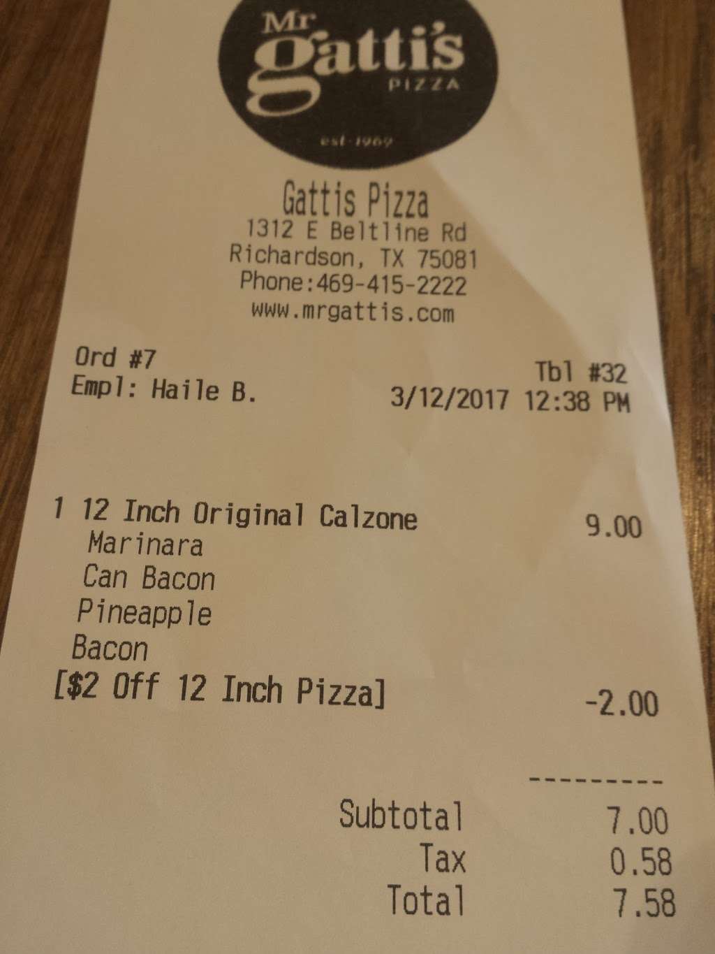 Mr. Gattis Pizza | 1820 Coit Rd, Plano, TX 75075, USA | Phone: (972) 943-0000
