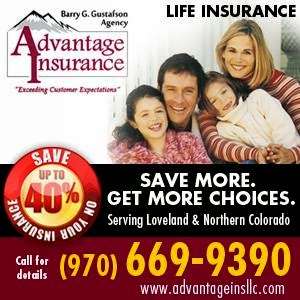 Advantage Insurance - Barry G Gustafson Agency | 4308 N Garfield Ave, Loveland, CO 80538, USA | Phone: (970) 669-9390