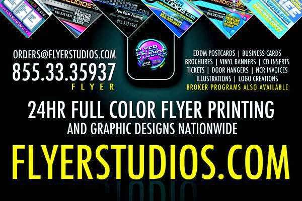 Flyerstudios.com | 13740 SW 33rd Ct, Davie, FL 33330 | Phone: (855) 333-5937