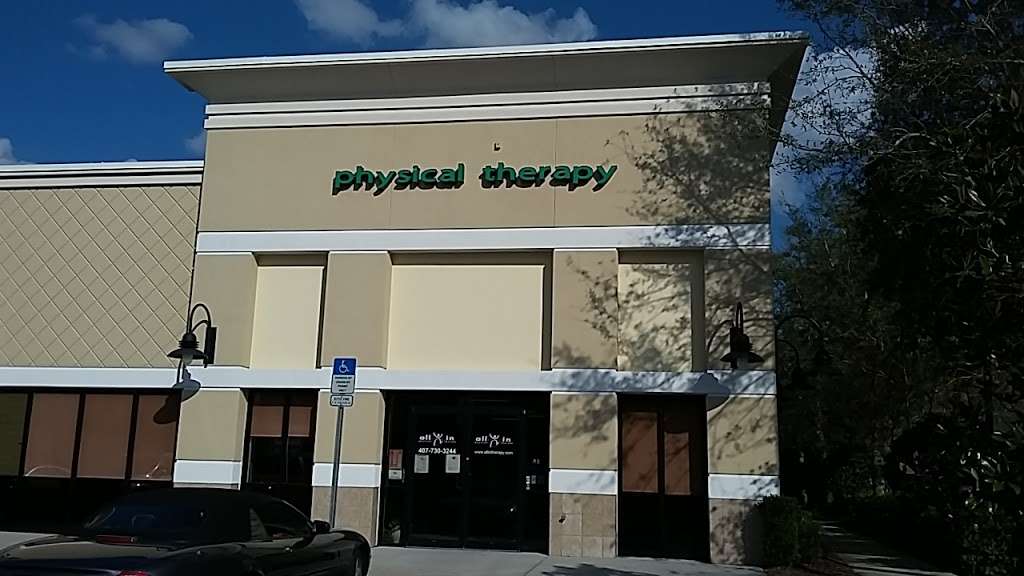 All In Physical Therapy | 10395 Narcoossee Rd Suite E, Orlando, FL 32832, USA | Phone: (407) 730-3244