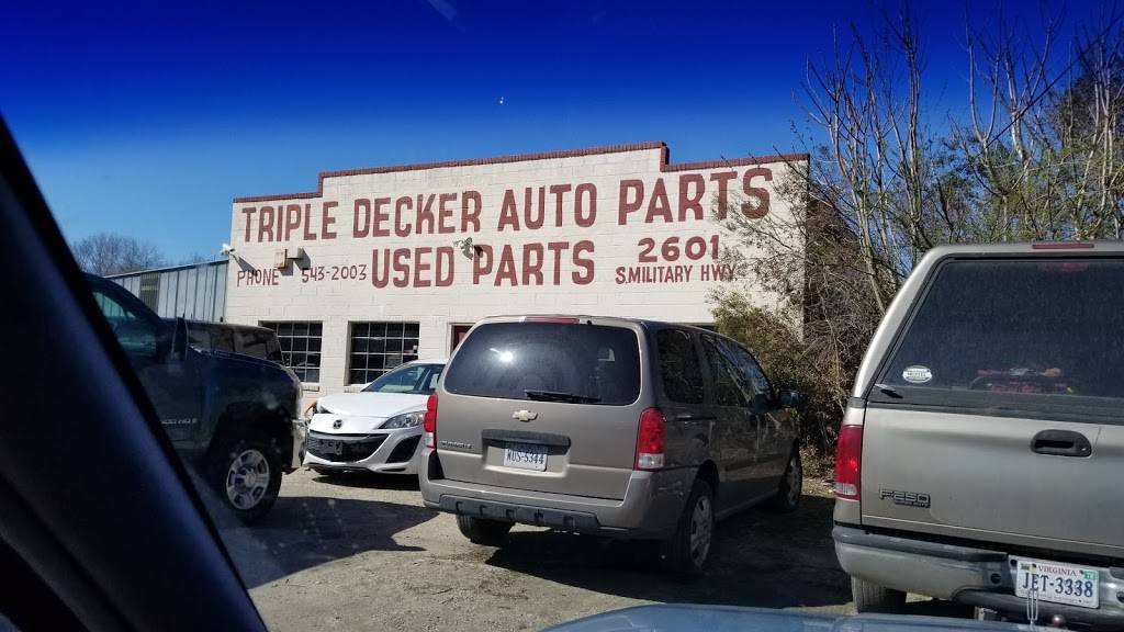 Triple Decker Auto Parts | 2601 S Military Hwy, Chesapeake, VA 23324, USA | Phone: (757) 543-2003