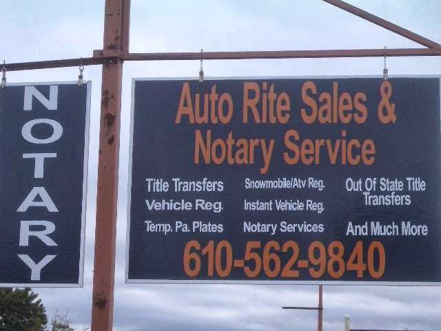 Auto Rite Sales & Services | 1380 Pottsville Pike, Shoemakersville, PA 19555, USA | Phone: (610) 562-9840