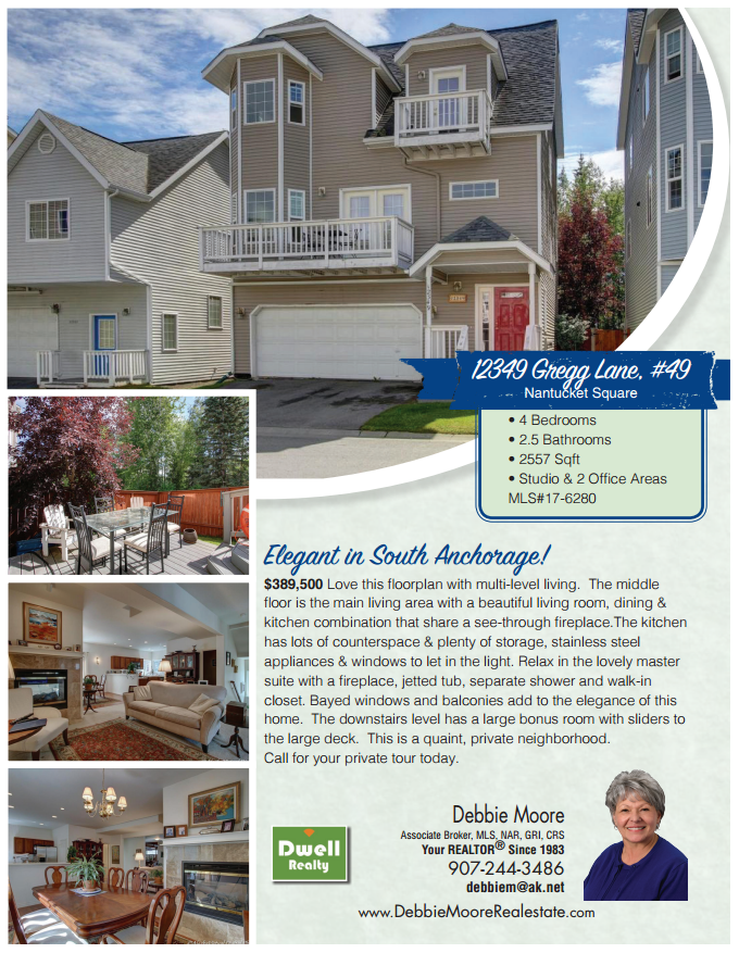 Debbie Moore Real Estate | 561 E 36th Ave STE 200, Anchorage, AK 99503, USA | Phone: (907) 244-3486