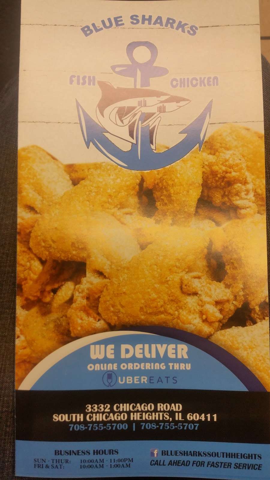 Blue Sharks Fish and Chicken of South Chicago Heights | 3332 Chicago Rd, South Chicago Heights, IL 60411 | Phone: (708) 755-5700