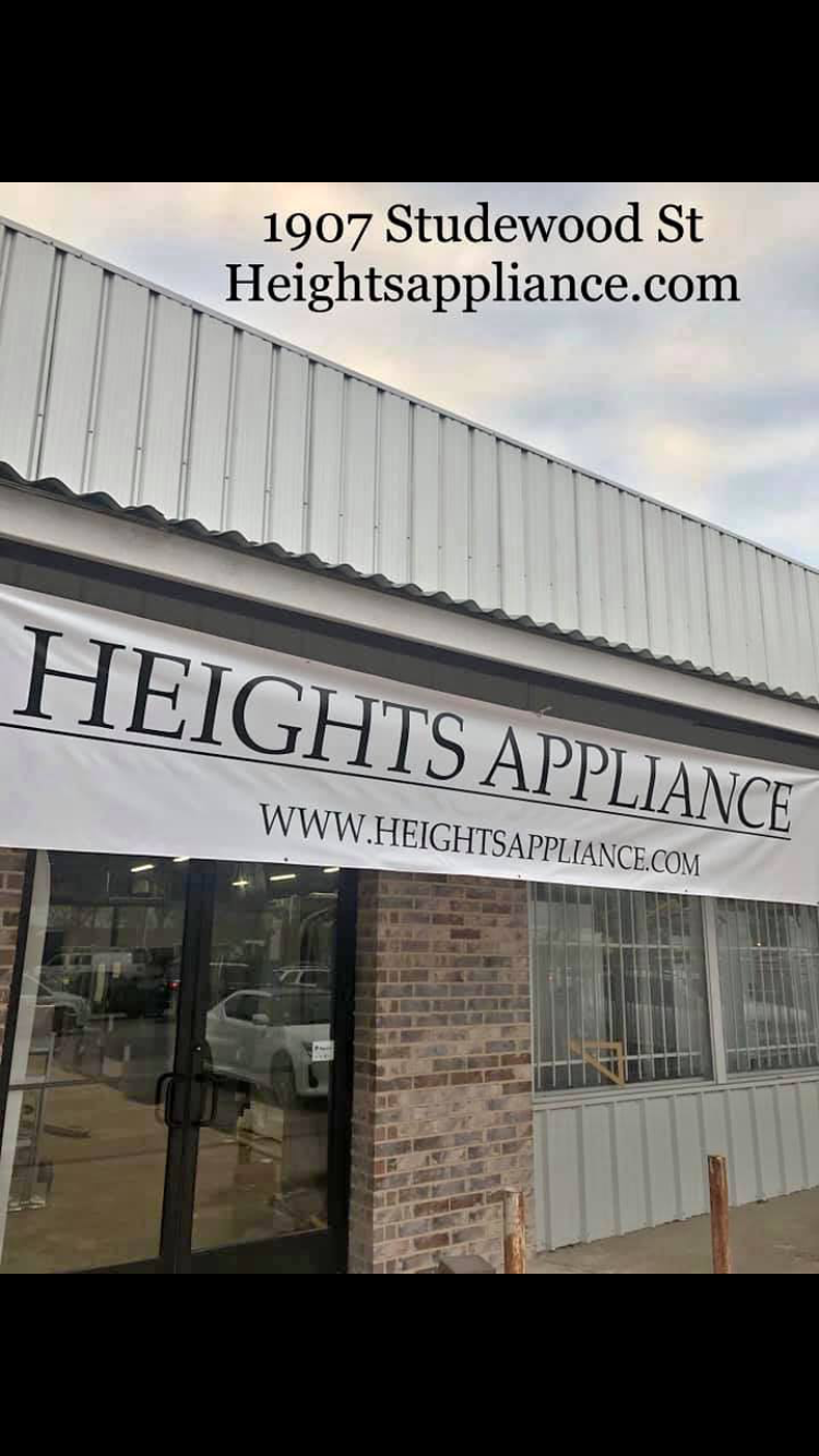 Heights Appliance (Designer Home Surplus Appliances) | 1907 Studewood St, Houston, TX 77008, USA | Phone: (713) 730-9415