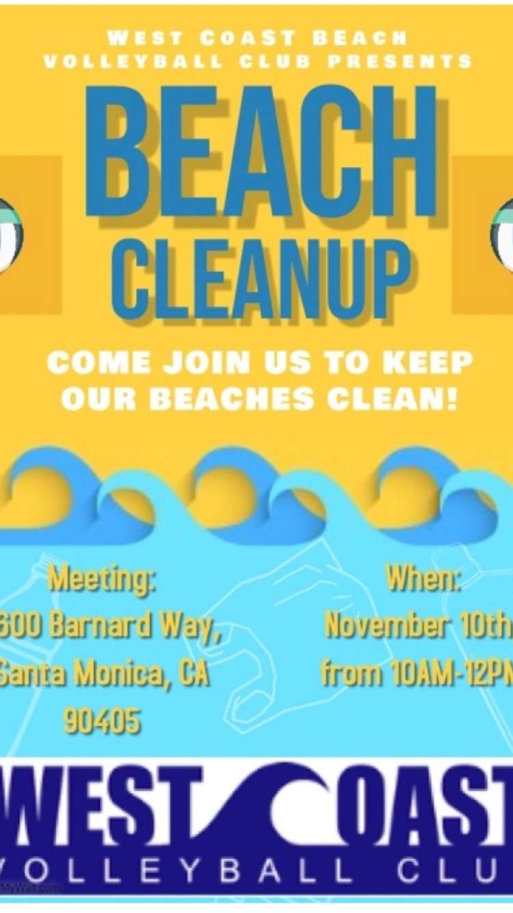 WestCoast Volleyball Club | 2600 Barnard Way, Santa Monica, CA 90405 | Phone: (310) 880-2209