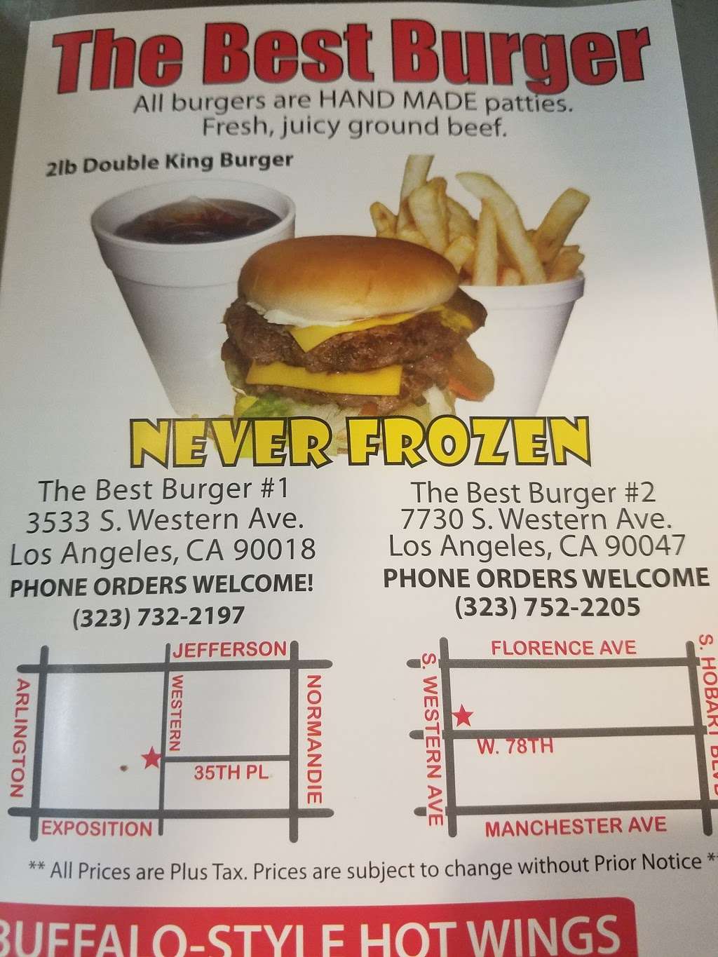 The best burger | 7730 S Western Ave, Los Angeles, CA 90047, USA | Phone: (323) 752-2205