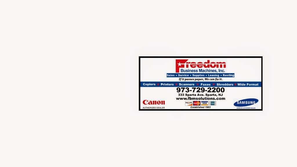 Freedom Business Machines Inc | 333 S Sparta Ave, Sparta Township, NJ 07871 | Phone: (973) 729-2200