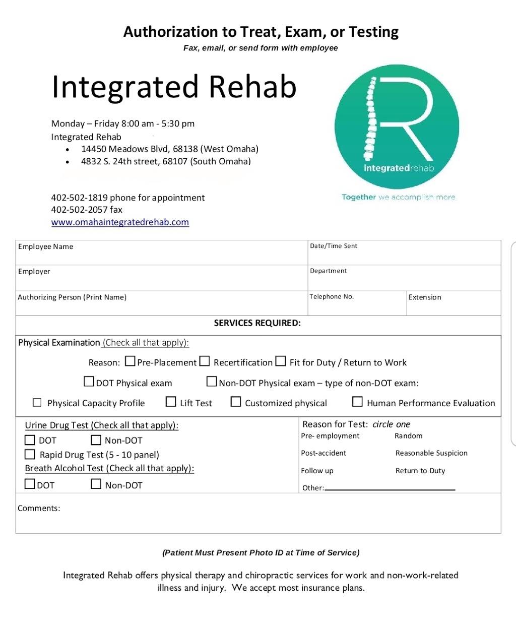 Integrated Rehab | 14450 Meadows Blvd #3, Omaha, NE 68138, USA | Phone: (402) 502-1819