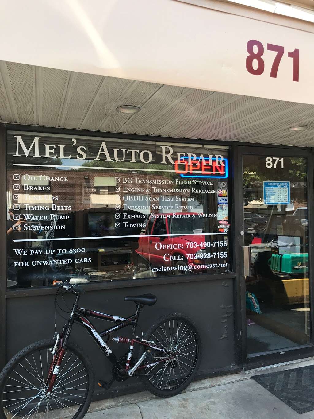 Mels Auto Repair | 871 Highams Ct, Woodbridge, VA 22191 | Phone: (703) 490-7156