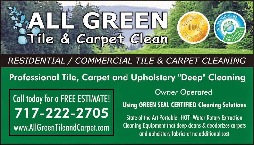 ALL GREEN Tile & Carpet CLEAN, Inc. | US-422, Myerstown, PA 17067 | Phone: (717) 222-2705