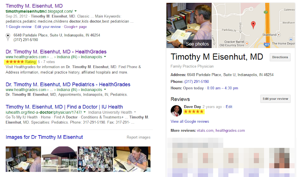 Timothy M Eisenhut, MD | 6640 Parkdale Pl suite u, Indianapolis, IN 46254, USA | Phone: (317) 291-5190