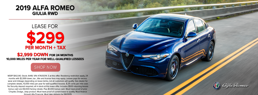 Champion Alfa Romeo | 9715 Firestone Blvd, Downey, CA 90241 | Phone: (562) 774-4059