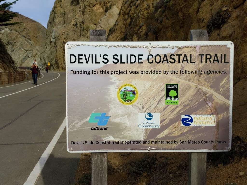 Devil’s Slide Trail (south parking lot) | CA-1, Half Moon Bay, CA 94019, USA