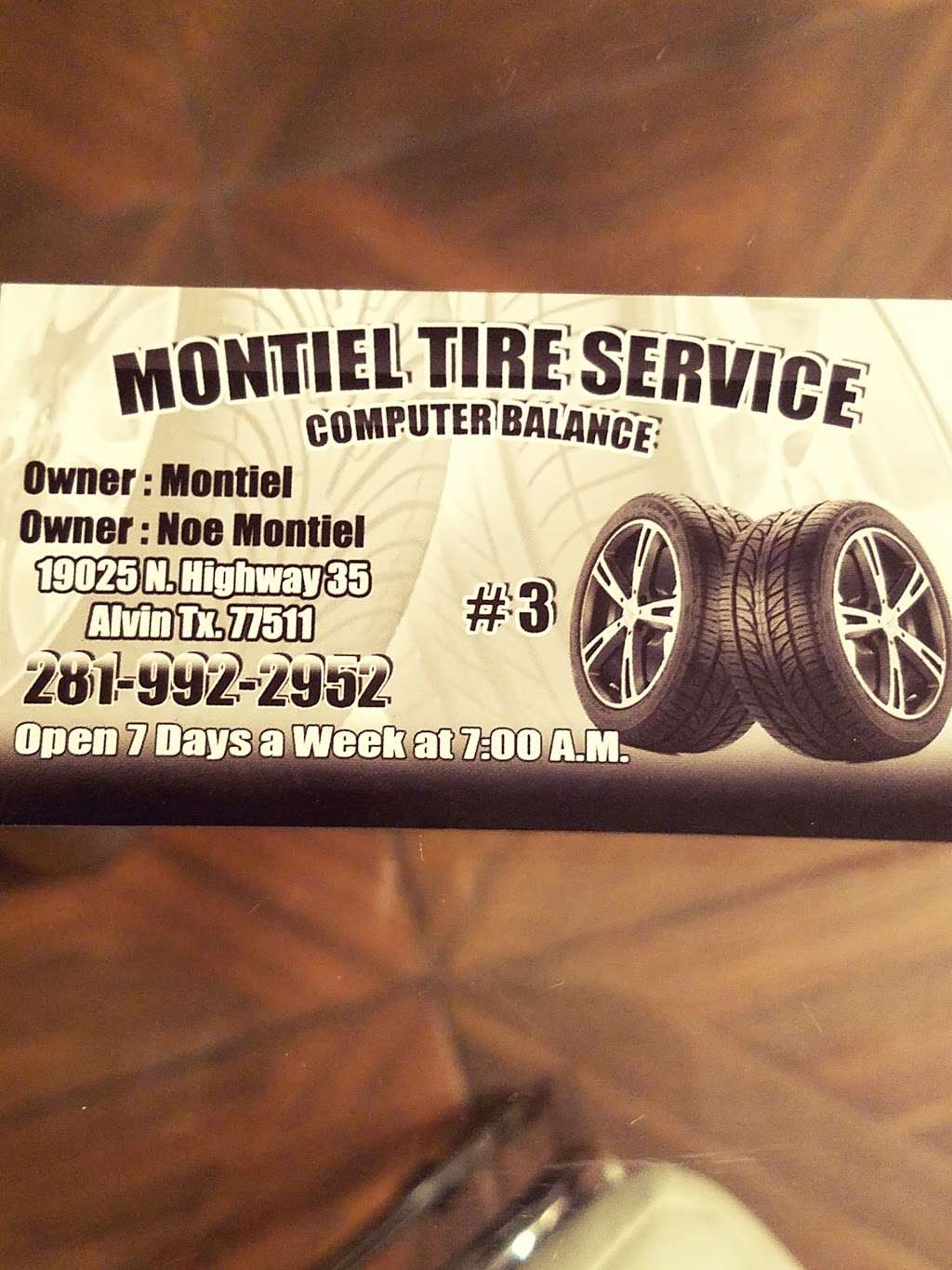 Montiel Tire Service | 19025 Main St, Alvin, TX 77511 | Phone: (281) 992-2952