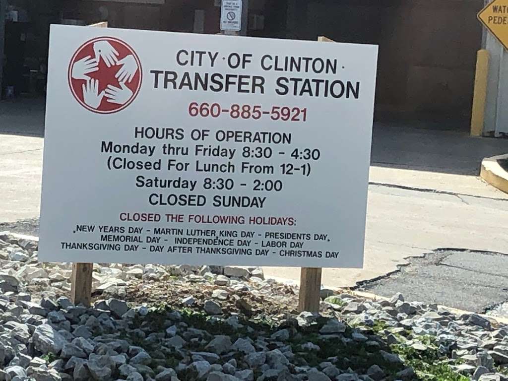Clinton Transfer Station | 1305 N Washington St, Clinton, MO 64735, USA | Phone: (660) 885-5921
