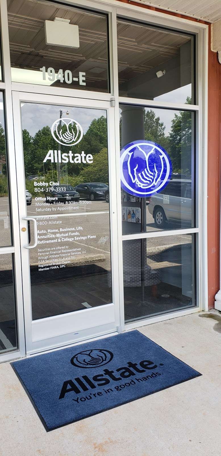 Allstate Insurance Agent: Bobby Choi | 1940 Sandy Hook Rd Ste E, Goochland, VA 23063, USA | Phone: (804) 379-3333