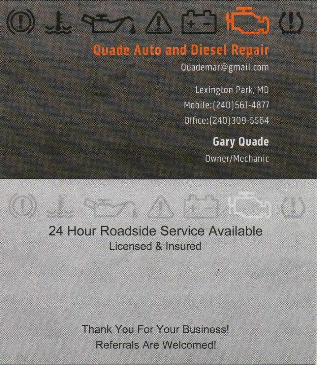 Quade Auto and Diesel Repair | Bay Forest Rd, Lexington Park, MD 20653, USA | Phone: (240) 309-5564