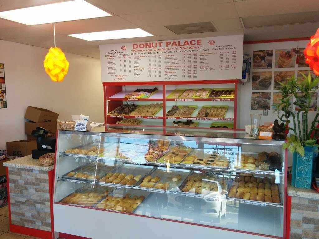 Donut Palace | 6511 Ingram Rd Suite 103, San Antonio, TX 78238, USA | Phone: (210) 971-7588