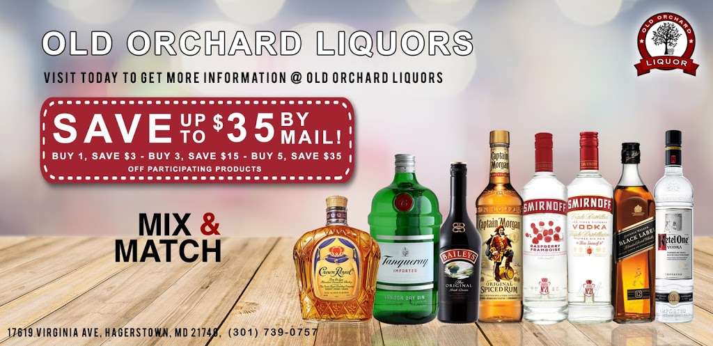 Old Orchard Liquors | 17619 Virginia Ave, Hagerstown, MD 21740 | Phone: (301) 739-0757