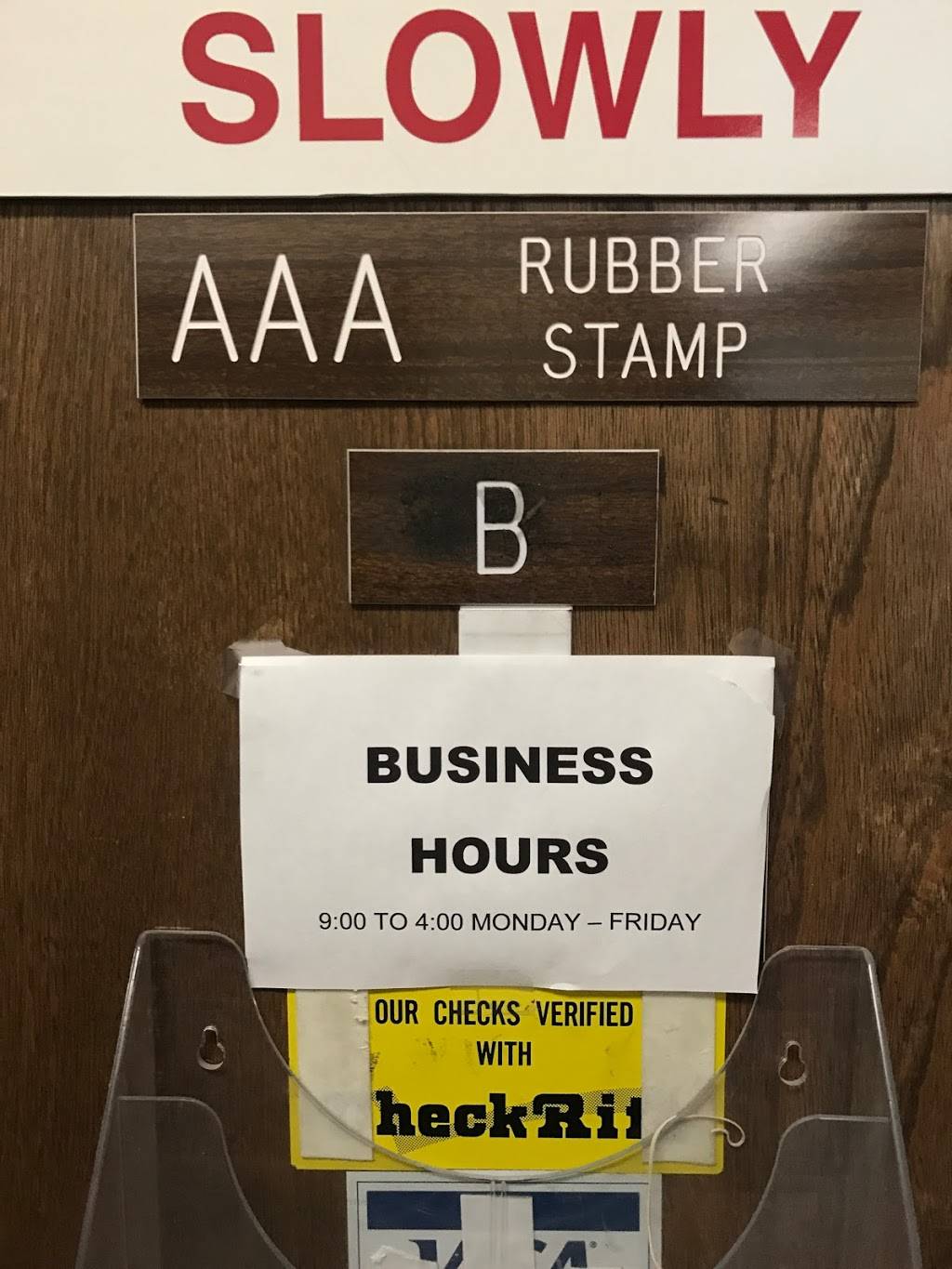 AAA Rubber Stamp & Engraving Co. | 5700 Old Seward Hwy # B, Anchorage, AK 99518, USA | Phone: (907) 563-3316