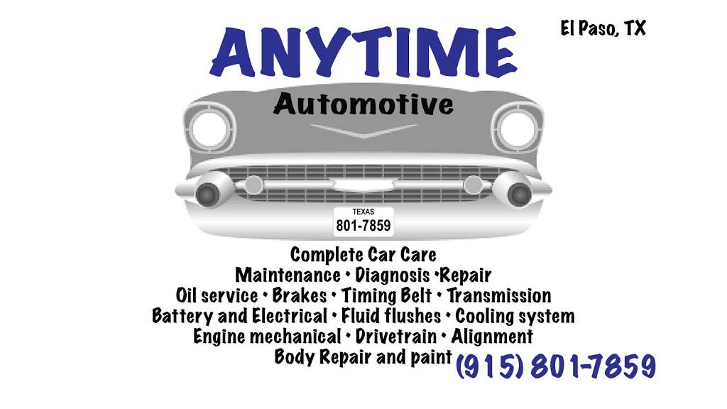 Anytime Automotive | 4715 Titanic Ave space c, El Paso, TX 79904 | Phone: (915) 801-7859