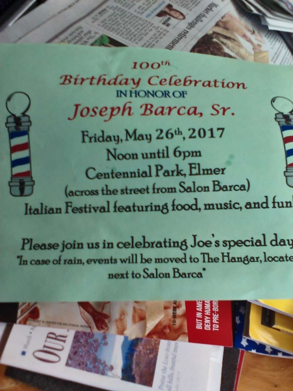 Barcas Barber Shop | 9 S Main St, Elmer, NJ 08318, USA | Phone: (856) 358-3556