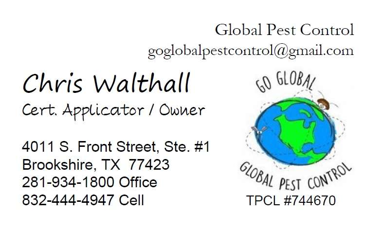 Global Pest Control | 4011 S Front St #1, Brookshire, TX 77423 | Phone: (281) 934-1800