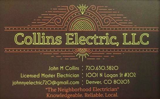 Collins Electric, LLC | 303 S Broadway Ste 200 - 351, Denver, CO 80209, USA | Phone: (720) 630-5820