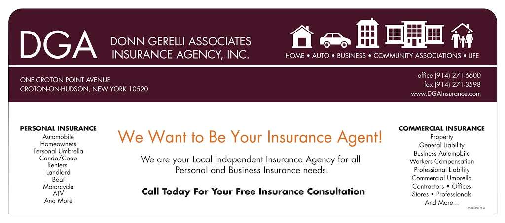 Donn Gerelli Associates Insurance Agency, Inc. | 1 Croton Point Ave # 2, Croton-On-Hudson, NY 10520, USA | Phone: (914) 271-6600