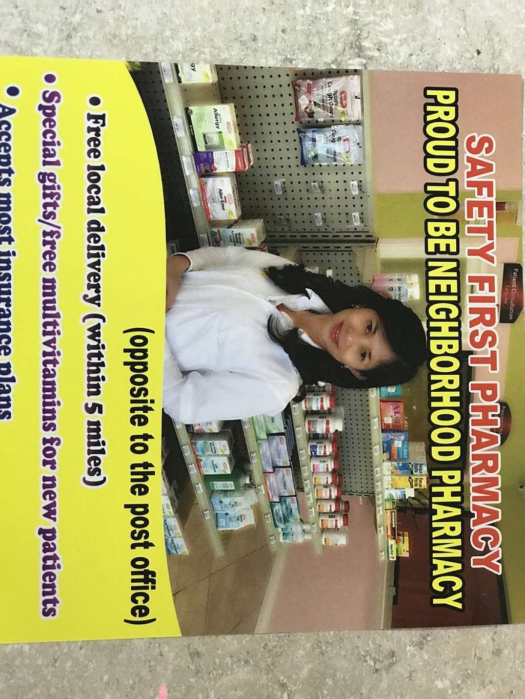 Safety First Pharmacy | 1605 W 1st St Ste A, Santa Ana, CA 92703, USA | Phone: (714) 486-3708