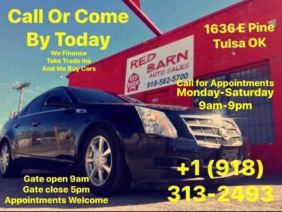 Red Barn Auto Sales | 1636 E Pine St, Tulsa, OK 74106, USA | Phone: (918) 582-5700