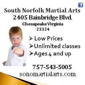 South Norfolk Martial Arts, LCC | 2405 Bainbridge Blvd, Chesapeake, VA 23324, USA | Phone: (757) 543-5005