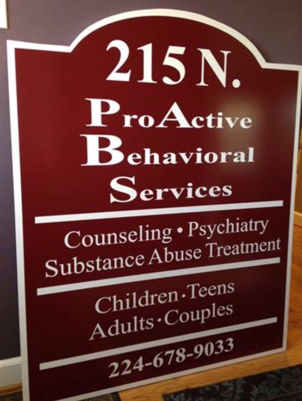ProActive Behavioral Services (Katie Forsythe, LCPC) | 1644 Colonial Pkwy, Inverness, IL 60067, USA | Phone: (847) 776-4500