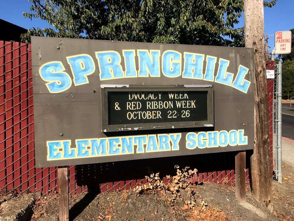 Springhill Elementary School | 3301 Springhill Rd, Lafayette, CA 94549 | Phone: (925) 927-3580