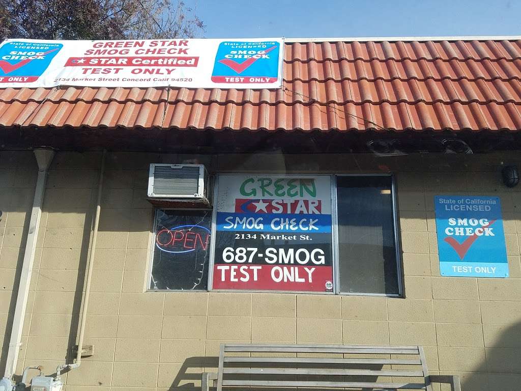 Green Star Smog | 2347, 2134 Market St, Concord, CA 94520, USA | Phone: (925) 687-7664