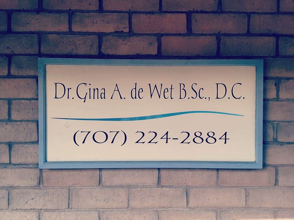 de Wet Chiropractic | 3436 Valle Verde Dr, Napa, CA 94558, USA | Phone: (707) 224-2884