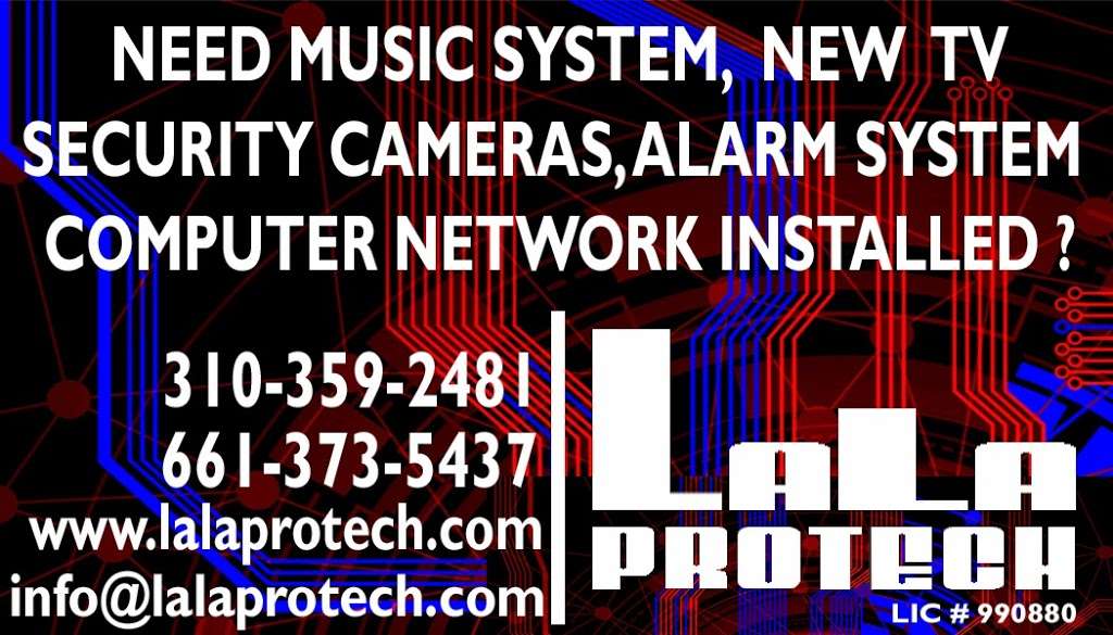 LALAPROTECH | 21434 Tumbleweed Way Santa Clarita, CA 91350, USA | Phone: (310) 359-2481