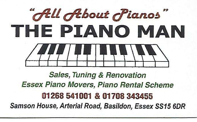 The Piano Man | Samson House, Southend Arterial Rd, Basildon SS15 6DR, UK | Phone: 01268 541001