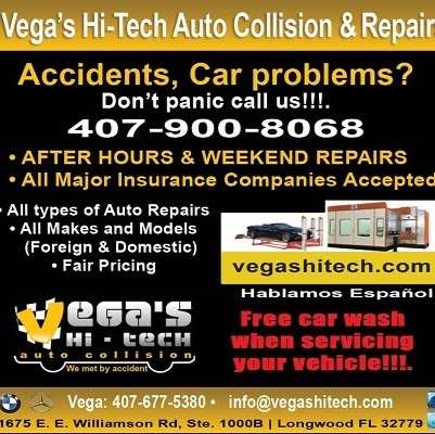 Vegas Hi-Tech Auto Collision & Repairs | 1675 E.E. Williamson Rd Suite 1000B, Longwood, FL 32779, USA | Phone: (407) 900-8068