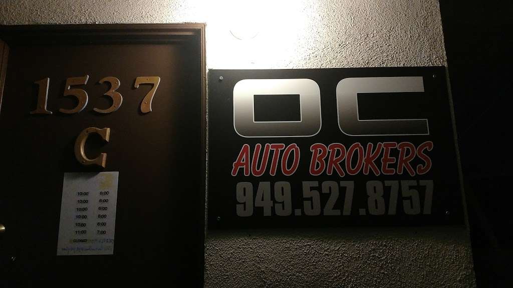 OC Auto Brokers | 1537 Baker St suite c, Costa Mesa, CA 92626 | Phone: (949) 527-8757