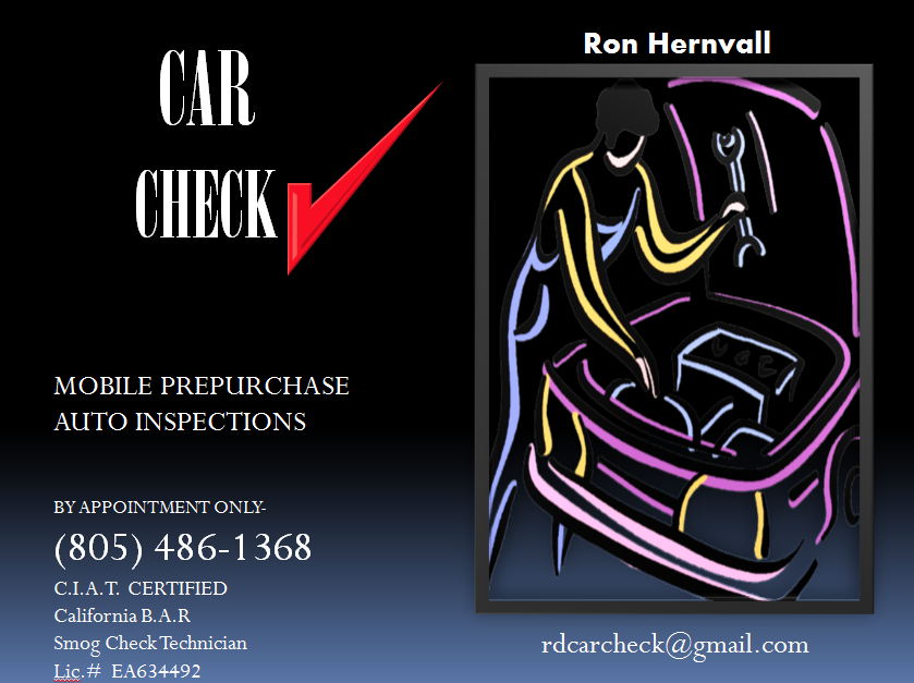 CAR CHECK mobile pre-purchase auto inspections | 1900 Earhart Ct, Oxnard, CA 93033 | Phone: (805) 486-1368