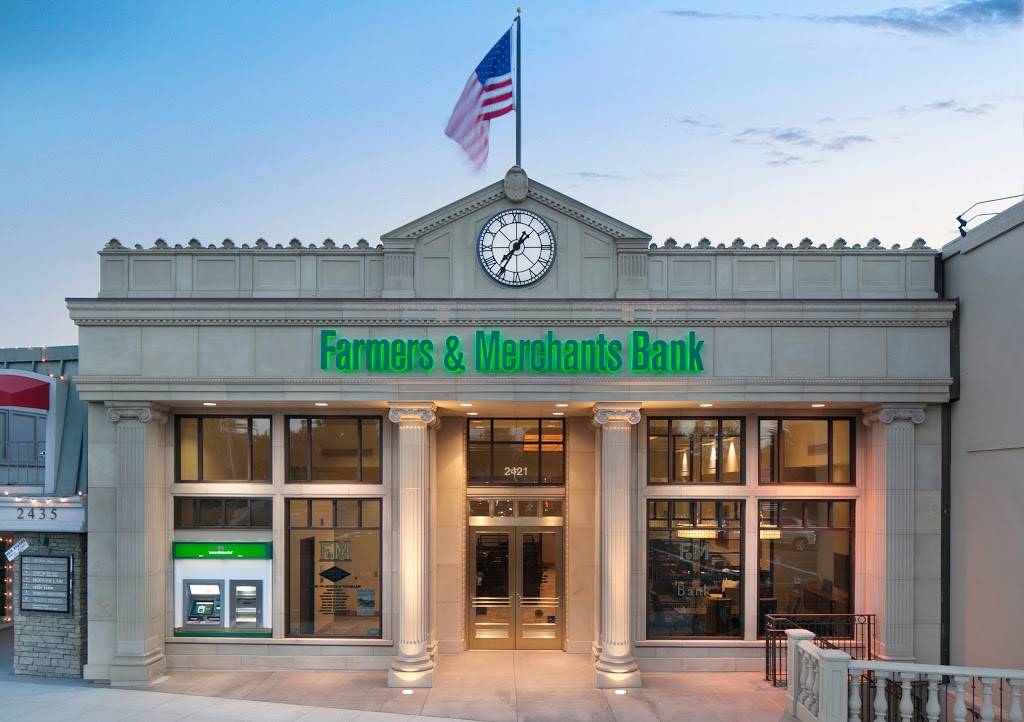 Farmers & Merchants Bank | 2421 East Coast Hwy, Corona Del Mar, CA 92625, USA | Phone: (949) 723-1804