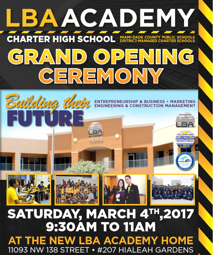 LBA ACADEMY CHARTER HIGH SCHOOL | 11093 NW 138th St Suite 207, Hialeah Gardens, FL 33018, USA | Phone: (305) 822-8455