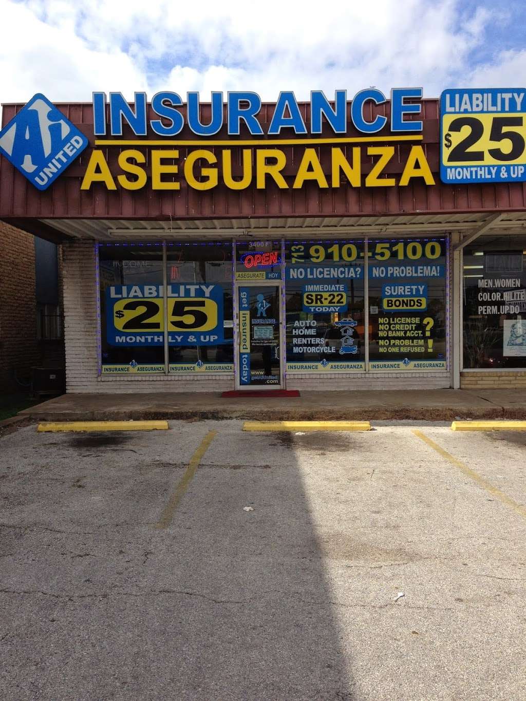 Ai United Insurance Aseguramza | 3400 Shaver St, South Houston, TX 77587 | Phone: (713) 910-5100