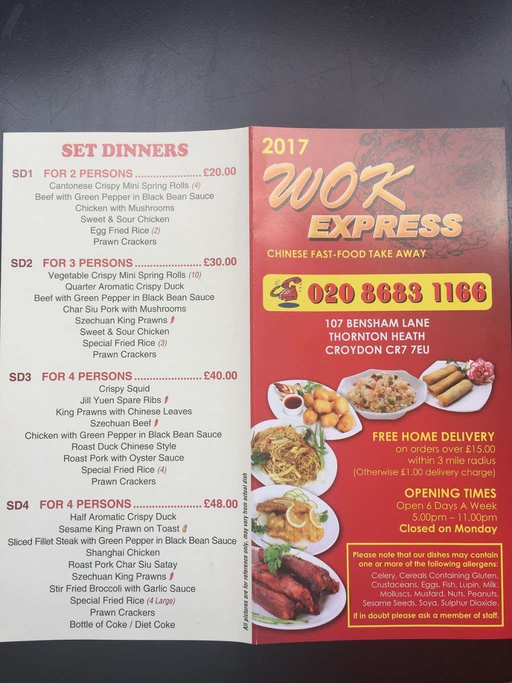 Wok Express | United Kingdom, Thornton Heath, Bensham Ln, GB邮政编码: CR7 7EU | Phone: 020 8683 1166