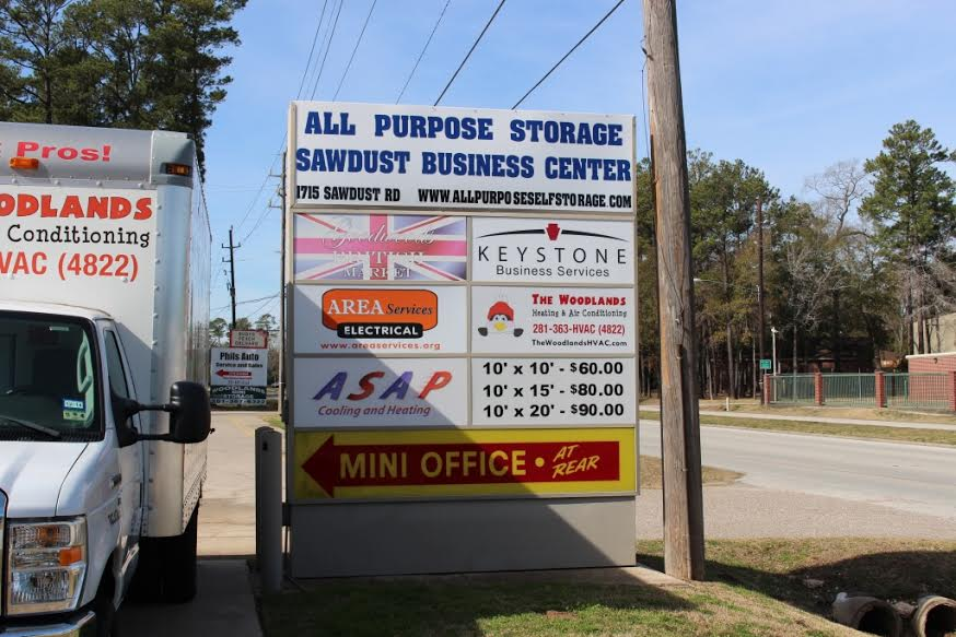 All Purpose Storage | 1715 Sawdust Rd G, The Woodlands, TX 77380 | Phone: (832) 564-0622