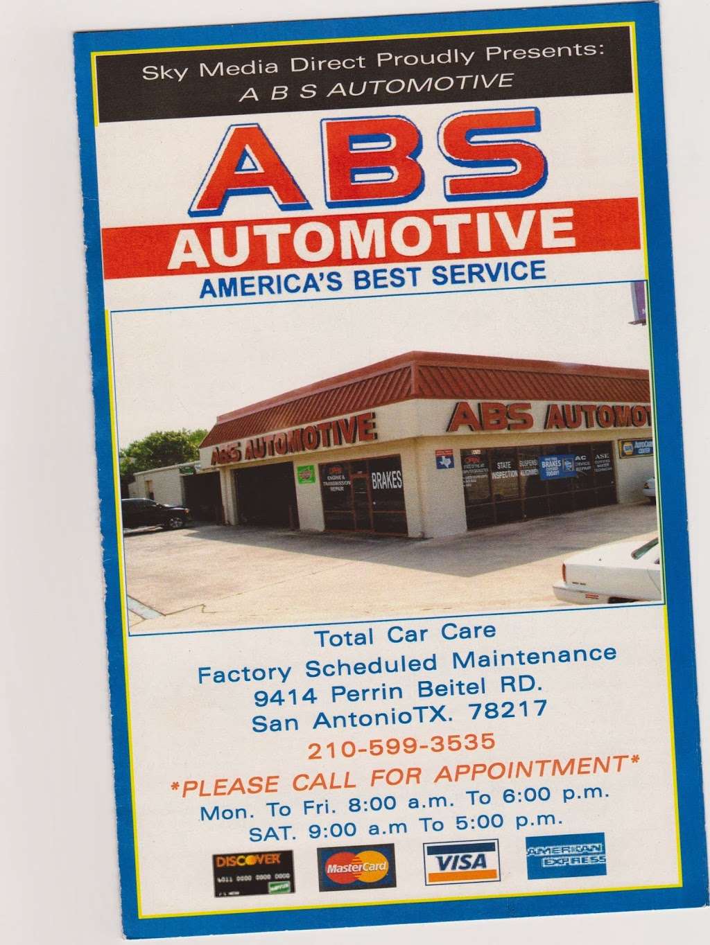 ABS Automotive | 9414 Perrin Beitel Rd, San Antonio, TX 78217, USA | Phone: (210) 599-3535